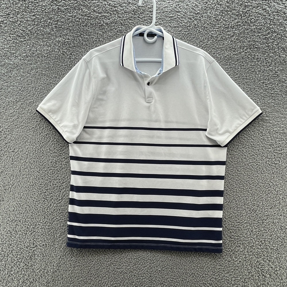 Greyson Golf Polo Shirt Mens XL White Lightweight Performance Pique Casual Logo